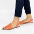 Sandale dama piele naturala DiAmanti Roxanne portocalii